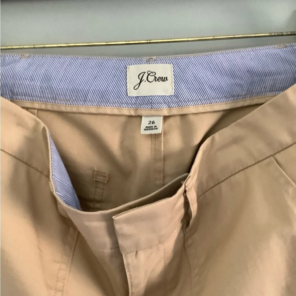 J. CREW NWOT Patch Pocket Slim Boyfriend Khaki Chino Size 26